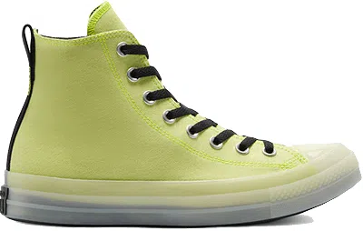 Pre-owned Converse Men's  Chuck Taylor All Star Cx Hi Hivis Sneakers In Lemon Venom/black/white