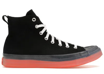 Pre-owned Converse Men's  Chuck Taylor All Star Cx Hi Sneakers In Black/clear/wild Mango
