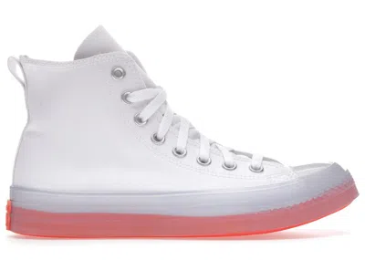 Pre-owned Converse Men's  Chuck Taylor All Star Cx Hi Sneakers In White/clear/wild Mango In Multi
