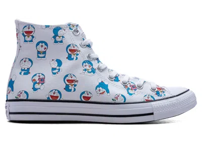 Pre-owned Converse Men's  Chuck Taylor All Star Hi Doraemon Sneakers In White/hawaiian Gold/flamingo
