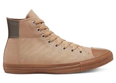 Pre-owned Converse Men's  Chuck Taylor All Star Hi Final Club Sneakers In Nomad Khaki/black/honey In Multi