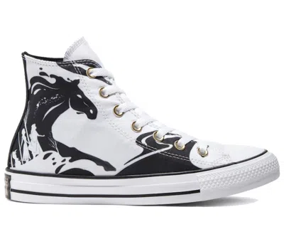 Pre-owned Converse Men's  Chuck Taylor All Star Hi Frozen 2 Sneakers In White/black