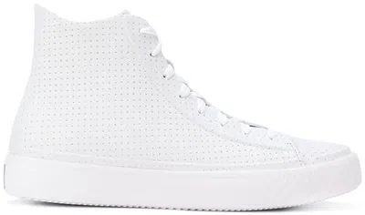 Pre-owned Converse Men's  Chuck Taylor All Star Hi Modern Perforated Sneakers In White/black