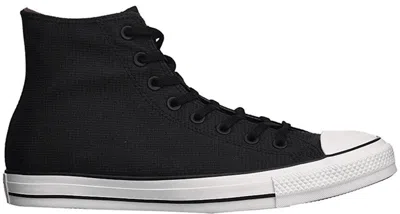 Pre-owned Converse Men's  Chuck Taylor All Star Hi Nylon Sneakers In Black/white/red In Multi
