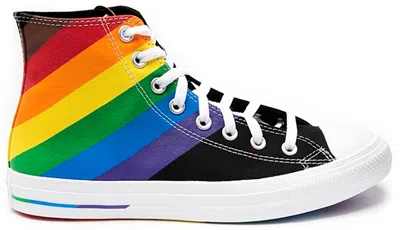 Pre-owned Converse Men's  Chuck Taylor All Star Hi Pride (2020) Sneakers In Black/university Red