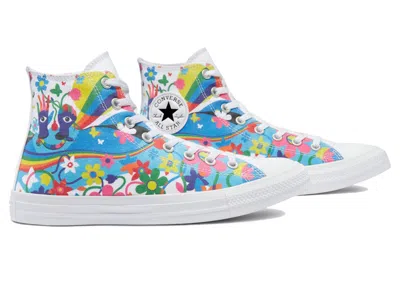 Pre-owned Converse Men's  Chuck Taylor All Star Hi Pride (2021) Sneakers In White In Multi