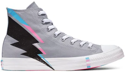 Pre-owned Converse Men's  Chuck Taylor All Star Hi Pride Grey (2019) Sneakers In Wolf Grey/black
