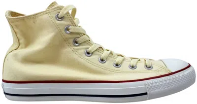 Pre-owned Converse Men's  Chuck Taylor All Star Hi Sneakers In Natural White