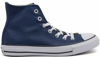 Pre-owned Converse Men's  Chuck Taylor All Star Hi Sneakers In Nighttime Navy Blue/black/white