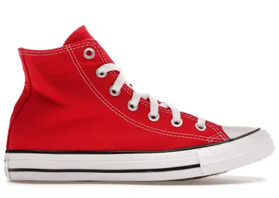 Pre-owned Converse Men's  Chuck Taylor All Star Hi Sneakers In Red