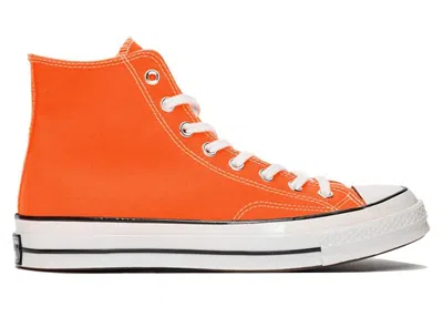 Pre-owned Converse Men's  Chuck Taylor All Star Hi Sneakers In Total Orange/egret/black