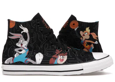 Pre-owned Converse Men's  Chuck Taylor All Star Hi Space Jam Sneakers In Blackwhite In Multi