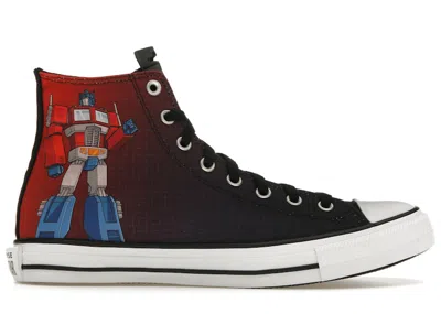 Pre-owned Converse Men's  Chuck Taylor All Star Hi Transformers Autobots Sneakers In Black/fever Dream/white