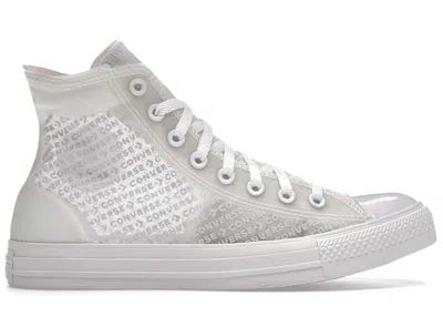 Pre-owned Converse Men's  Chuck Taylor All Star Hi Translucent Sneakers In White