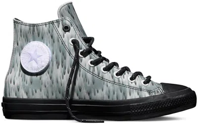 Pre-owned Converse Men's  Chuck Taylor All Star Ii Futura Skyfall Sneakers In Black/silver/ash Grey In Multi