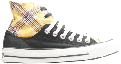 Pre-owned Converse Men's  Chuck Taylor All Star Layer Up Yellow Sneakers In Run Yellow/black In Multi
