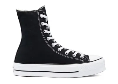 Pre-owned Converse Men's  Chuck Taylor All Star Lift Hi Sneakers In Black/true White