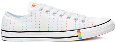 Pre-owned Converse Men's  Chuck Taylor All Star Ox Pride (2019) Sneakers In Whiteblack