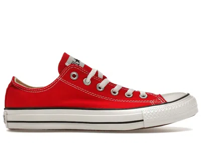 Pre-owned Converse Men's  Chuck Taylor All Star Ox Sneakers In Red