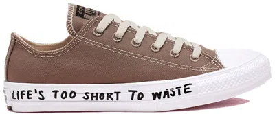 Pre-owned Converse Men's  Chuck Taylor All Star Renew Low Sneakers In Mason Taupe/black/white In Multi