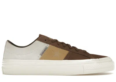 Pre-owned Converse Men's  Cons One Star Pro Carhartt Wip Sneakers In Dark Earth/starfish/egret In Multi