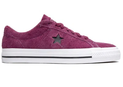 Pre-owned Converse Men's  Cons One Star Pro Ox Sneakers In Legend Berry/white/black In Multi