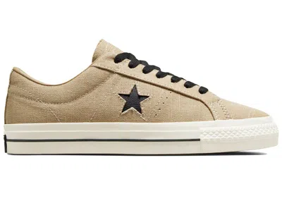 Pre-owned Converse Men's  Cons One Star Pro Ox Sneakers In Nomad Khaki/egret/black