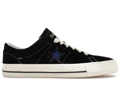 Pre-owned Converse Men's  Cons One Star Pro Quartersnacks Sneakers In Black/egret/hyper Blue