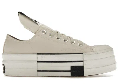 Pre-owned Converse Men's  Drkshdw Chuck Taylor All Star Dbl Drkstar Ox Rick Owens Drkstar Sneakers In Natural I In Multi
