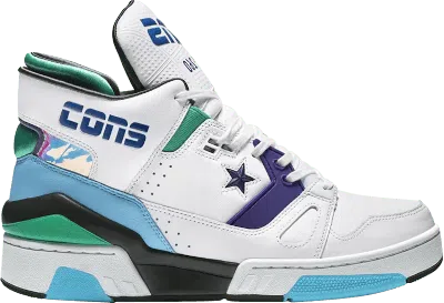 Pre-owned Converse Men's  Erx 260 Mid Don C Jewel Sneakers In White/court Purple/bold Jade In Multi