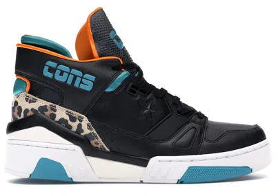 Pre-owned Converse Men's  Erx 260 Mid Just Don Animal Pack Sneakers In Black/rapid Teal/orange Rind In Multi