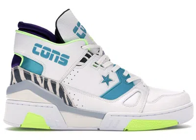 Pre-owned Converse Men's  Erx 260 Mid Just Don Animal Pack Sneakers In White/rapid Teal/court Purple