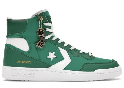 Pre-owned Converse Men's  Fast Break Hi Think 16 (no Easy Buckets) Sneakers In Green/white
