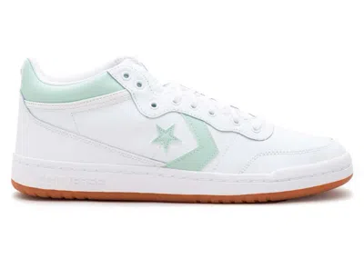 Pre-owned Converse Men's  Fastbreak Pro Leather Mid Sneakers In White/sticky Aloe/gum Honey In Multi