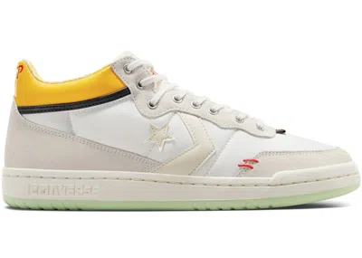 Pre-owned Converse Men's  Fastbreak Pro Topo Chico Marka27 Sneakers In Vintage White/egret/amarillo