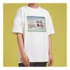 Converse Men's  Flame Series Printing Short Sleeve White