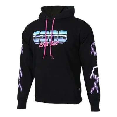 Converse Men's  Flash Logo Printing Sports Fleece Lined Black