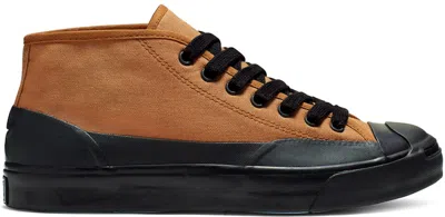 Pre-owned Converse Men's  Jack Purcell Chukka Mid A$ap Nast Sneakers In Pumpkin Spice/black/white In Multi