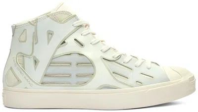 Pre-owned Converse Men's  Jack Purcell Mid Feng Chen Wang Sneakers In Sea Salt/barely Blue