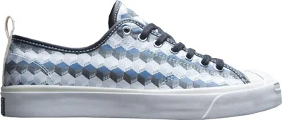 Pre-owned Converse Men's  Jack Purcell Ox Doe Be Formless Sneakers In Navy Blue/white/egret In Multi