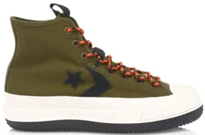 Pre-owned Converse Men's  Mc Hi East Village Explorer Sneakers In Surplus Olive In Green