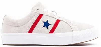 Pre-owned Converse Men's  One Star Academy Ox Red Sneakers In White/enamel Red/blue