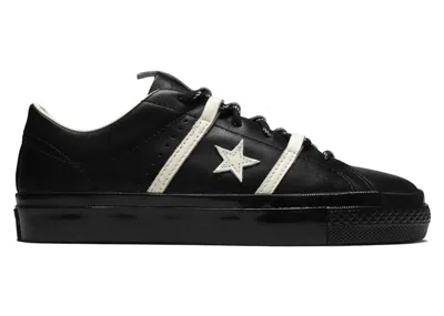 Pre-owned Converse Men's  One Star Academy Pro Ox Bobby Dekeyzer Sneakers In Black/egret