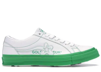 Pre-owned Converse Men's  One Star Ox Golf Le Fleur Block Pack Sneakers In White/green