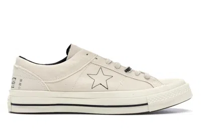 Pre-owned Converse Men's  One Star Ox Midnight Studios Sneakers In Egret/black In Multi
