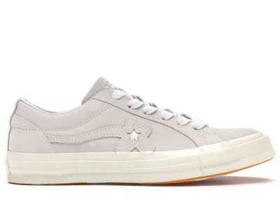 Pre-owned Converse Men's  One Star Ox Tyler The Creator Golf Le Fleur Mono Sneakers In White