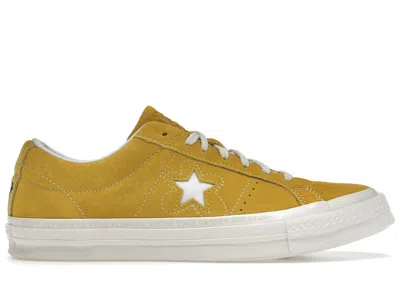 Pre-owned Converse Men's  One Star Ox Tyler The Creator Golf Wang Sneakers In Sulphur/white