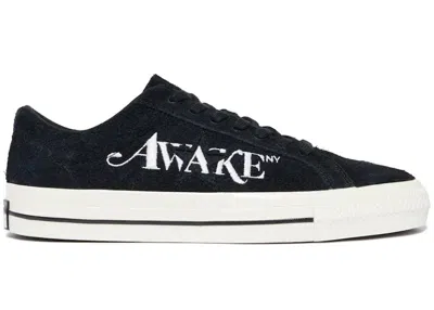 Pre-owned Converse Men's  One Star Pro Ox Awake Ny Sneakers In Black/egret/ White