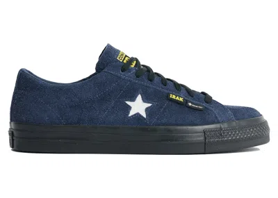 Pre-owned Converse Men's  One Star Pro Ox Goretex Irak Sneakers In Navy Blue/black/vibrant Yellow In Multi