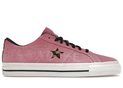 Pre-owned Converse Men's  One Star Pro Ox Sean Pablo Paradise 90s Pink Sneakers In 90's Pink/black/egret